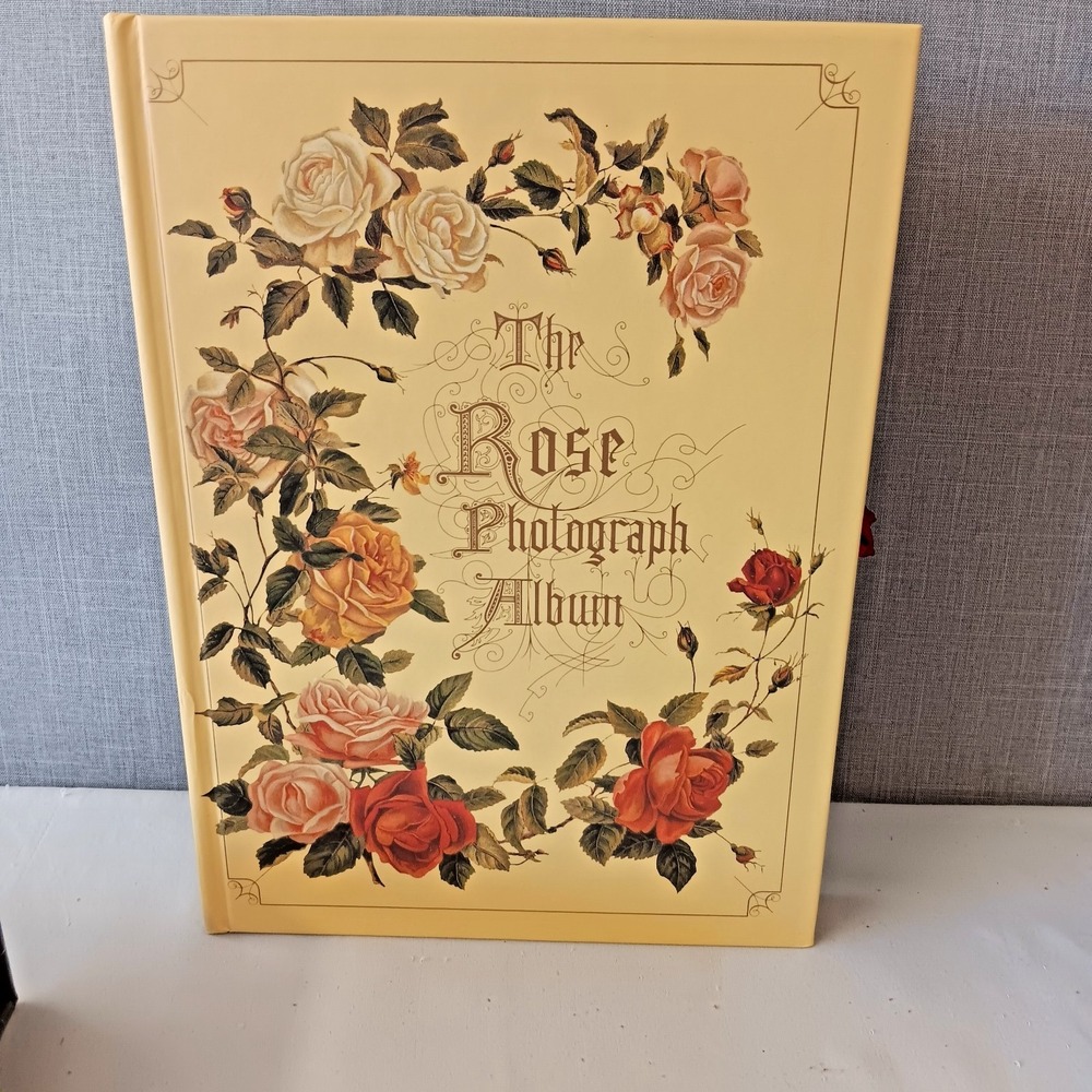 Vintage Rose Photo Album Victorian Shabby Chic Grandmacore Cottagecore 90s Decor